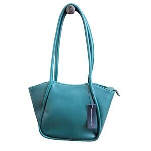 French Connection Anya shoulder bag emerald green Tote Y2k Retro NWT